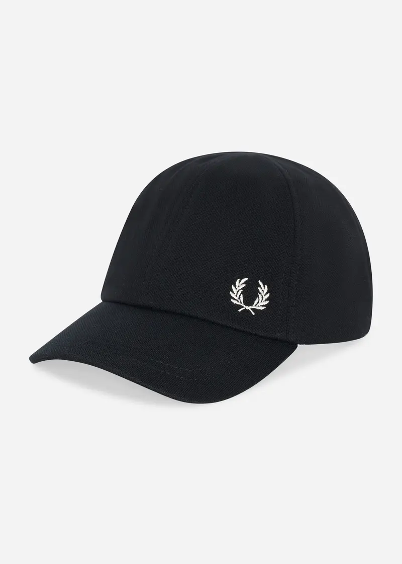 Pique classic cap - black