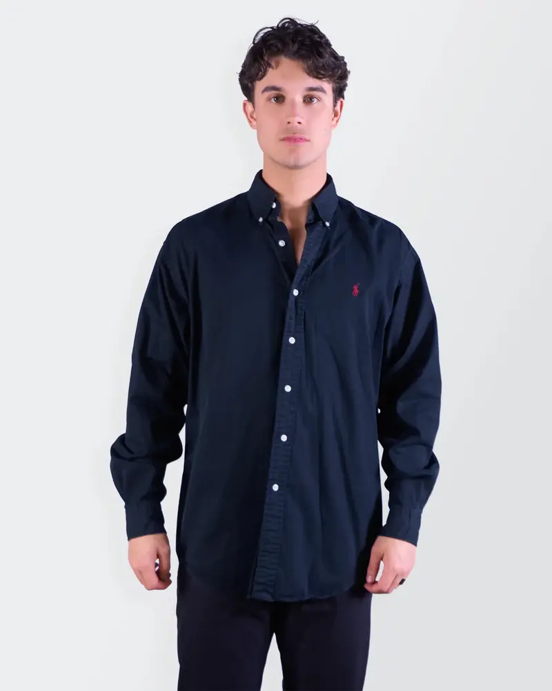 Ralph Lauren Black Button-Down Shirt - L