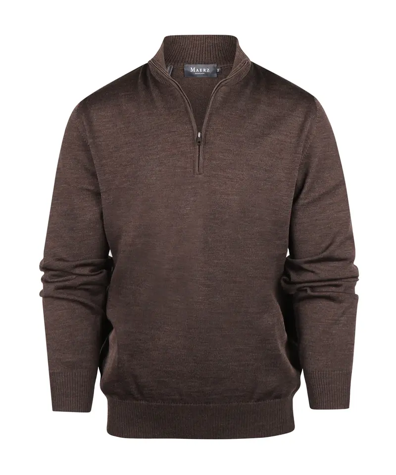 Rits Pullover | Bruin