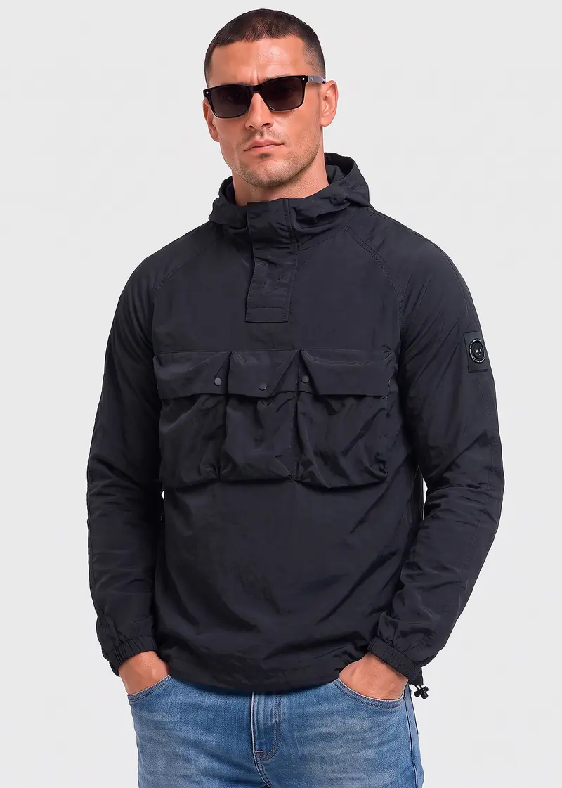 Sefton quarter zip - black