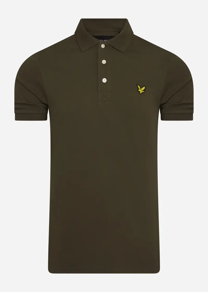 Slim stretch polo - trek green