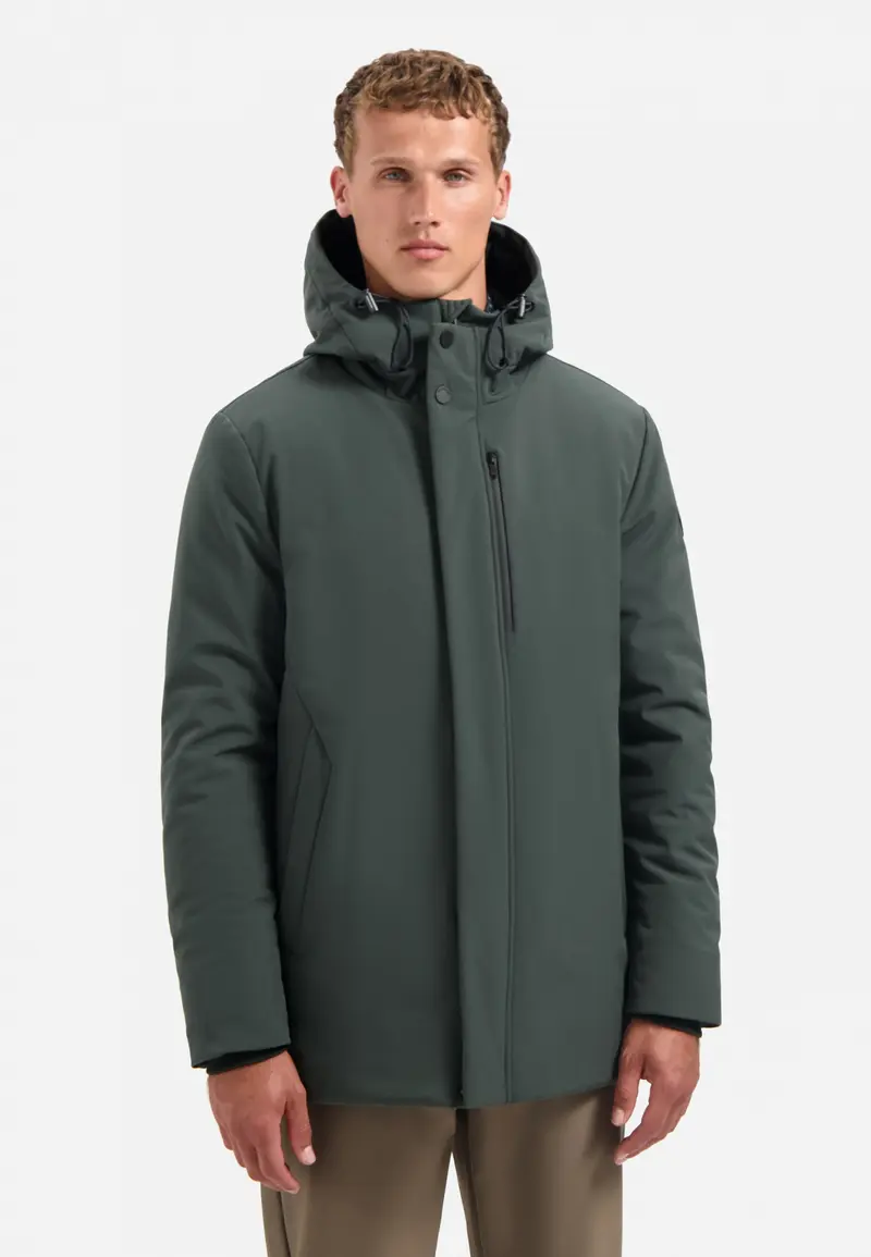 Softshell parka | Dark Steel