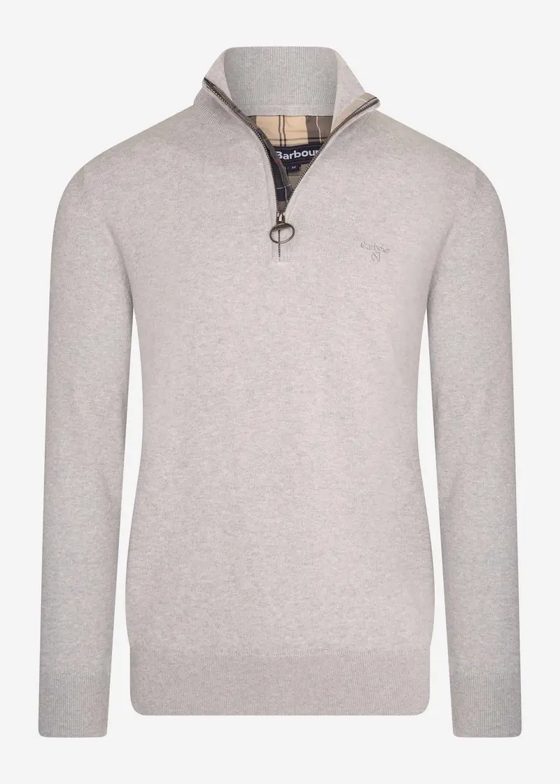 Tain half zip - grey marl