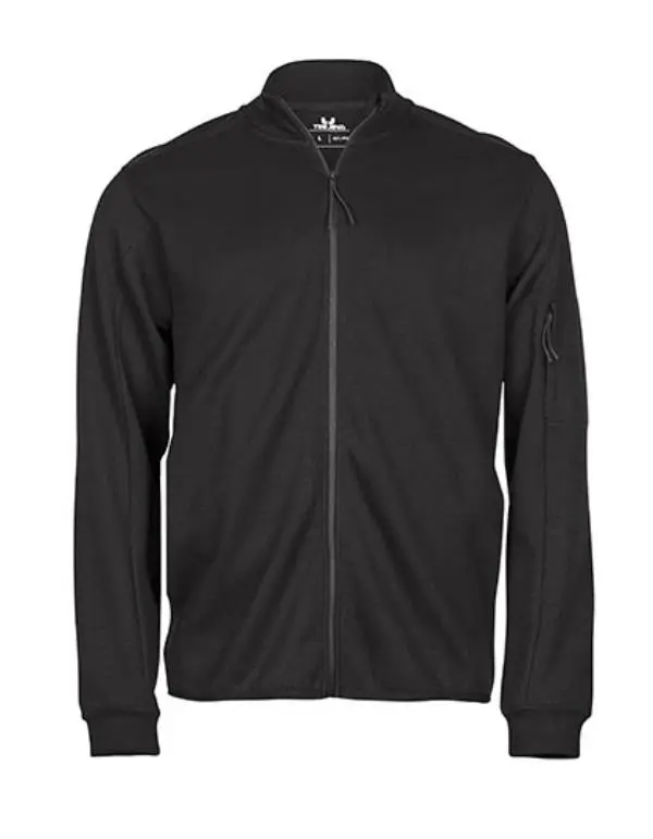 Tee Jays - Athletic Full Zip Sweat - Black