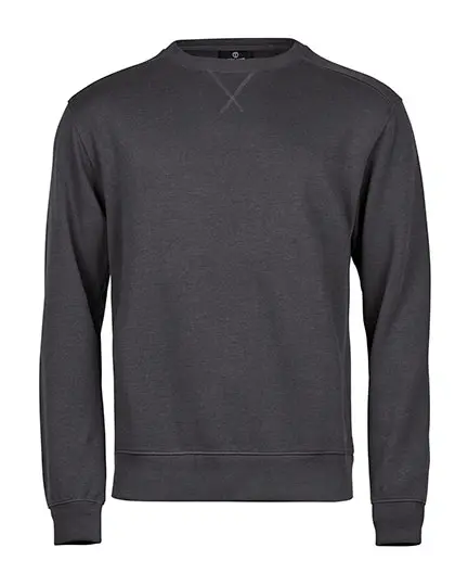 Tee Jays - Ribbed Interlock Crew Neck - Dark Grey (Solid)