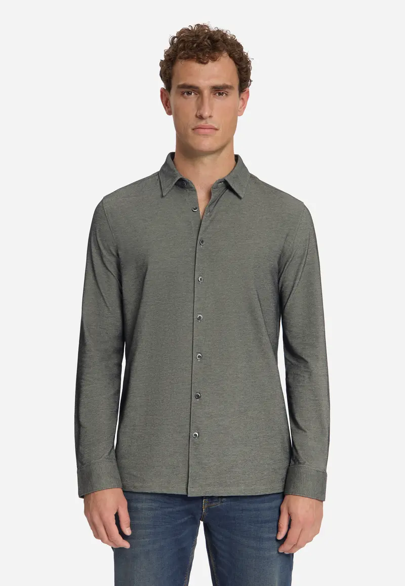 Twill Overhemd | Cement