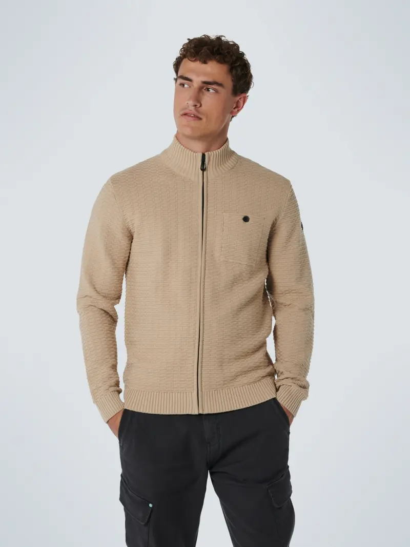 Vest jacquard | Stone