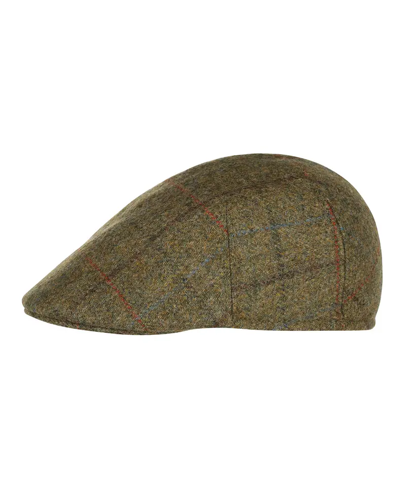 Wollen Soft Cap | Groen Patroon