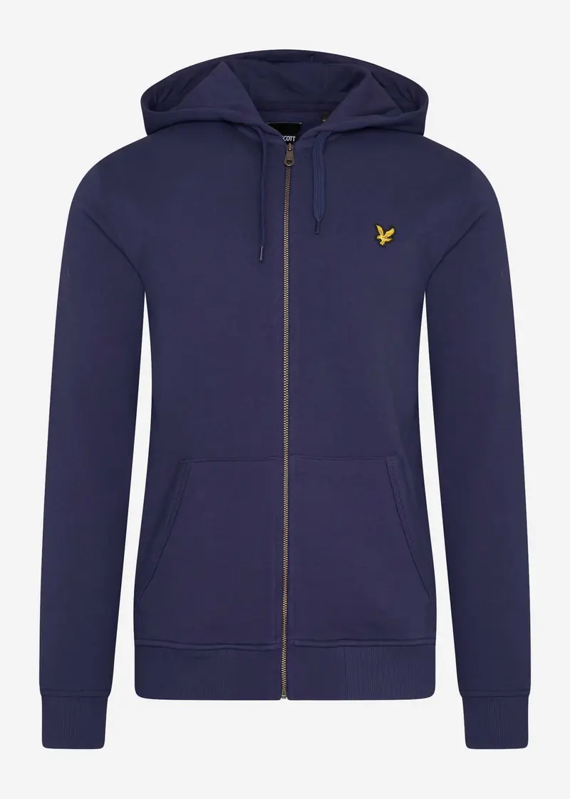 Zip through hoodie - navy